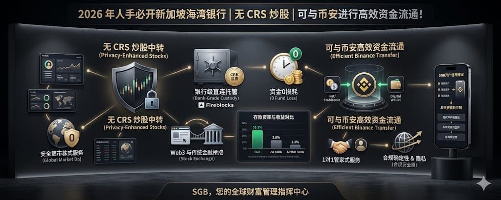 新加坡海湾银行 SGB 开户教程：大陆用户如何开通无 CRS 港美股和币安资金通道