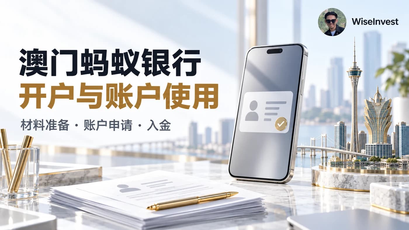 澳门蚂蚁银行：开户与账户使用，材料准备 · 账户申请 · 入金