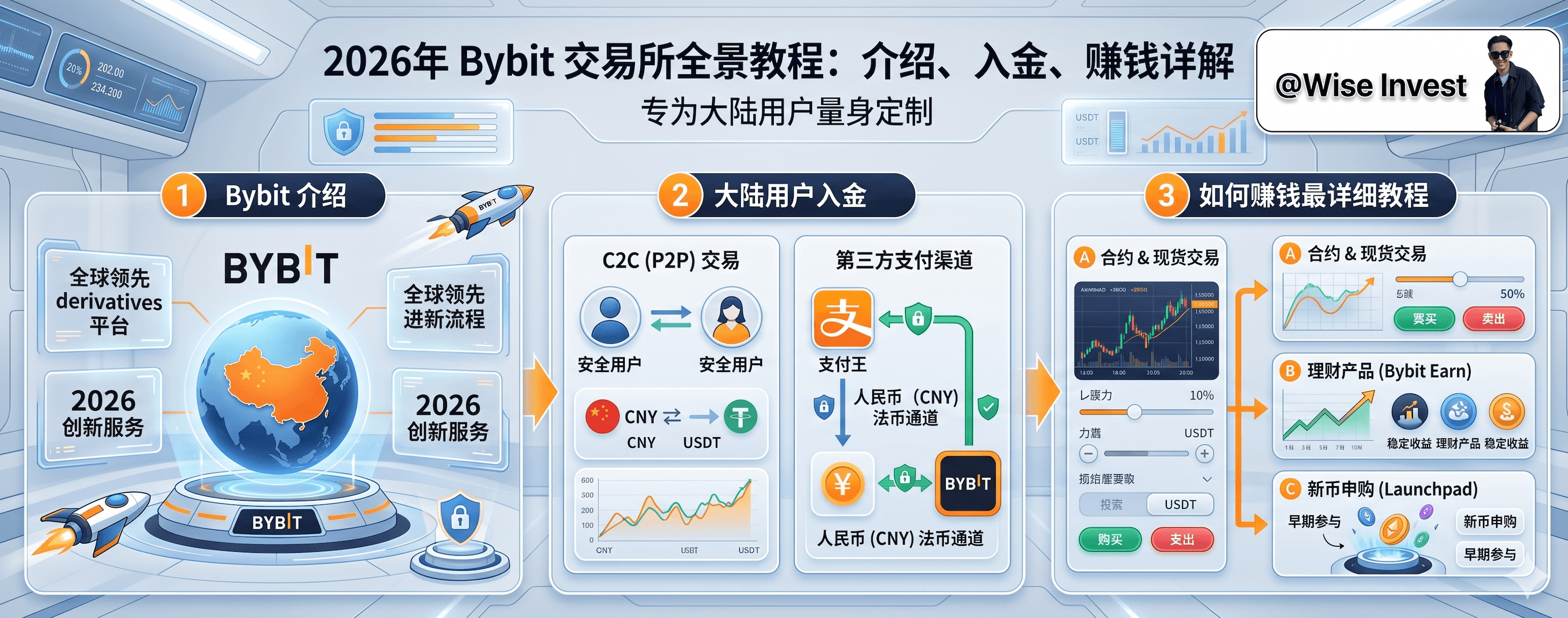 Bybit 注册入金教程:大陆用户 2026 如何开户、KYC、买币和参与 Launchpool