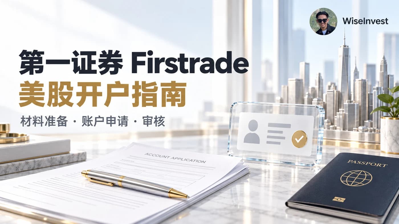 第一证券 Firstrade:美股开户指南,材料准备 · 账户申请 · 审核