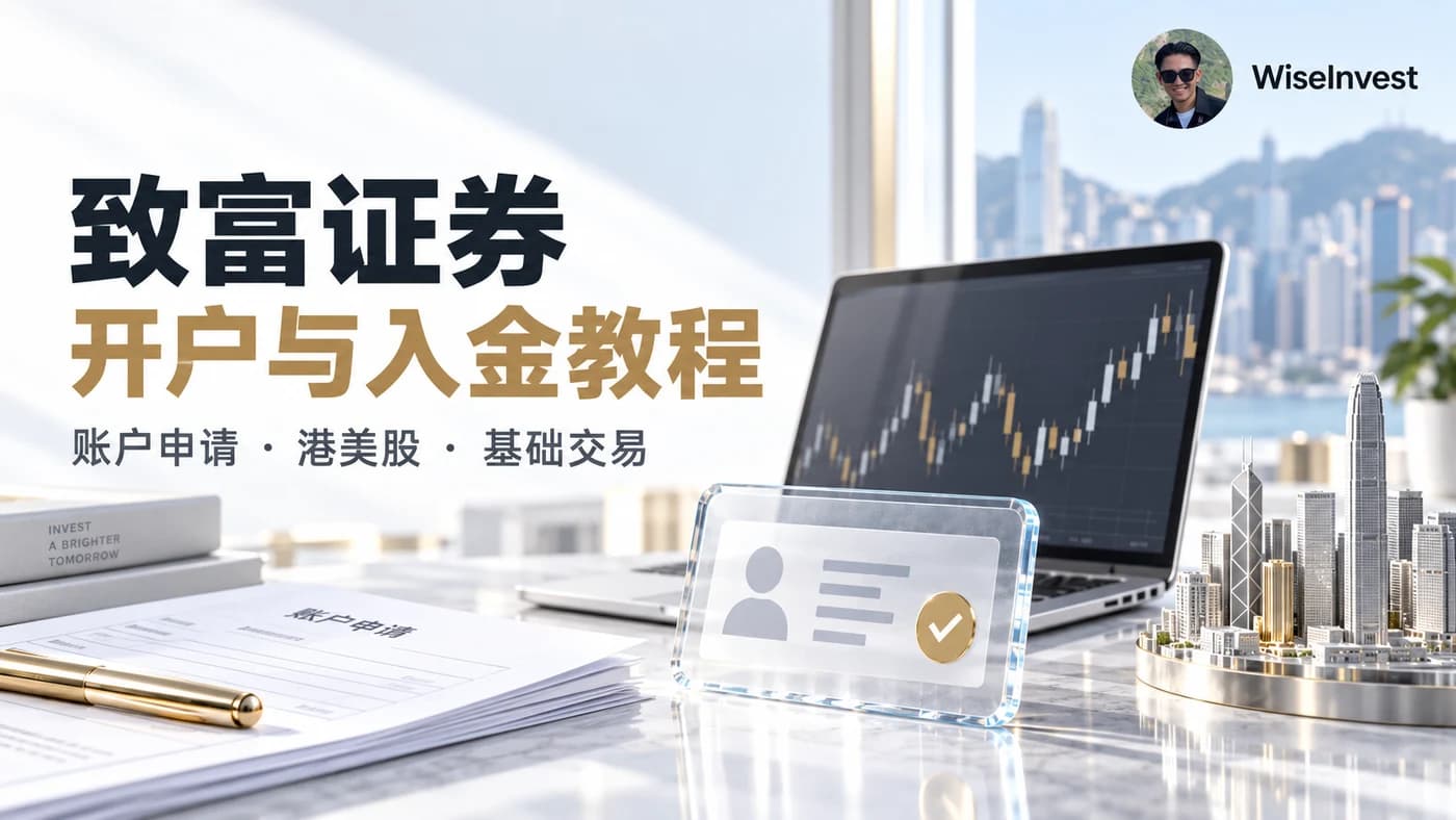 致富证券:开户与入金教程,账户申请 · 港美股 · 基础交易