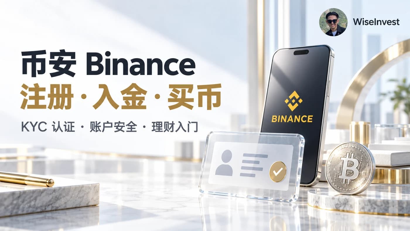 币安 Binance:注册、入金、买币,KYC 认证、账户安全与理财入门
