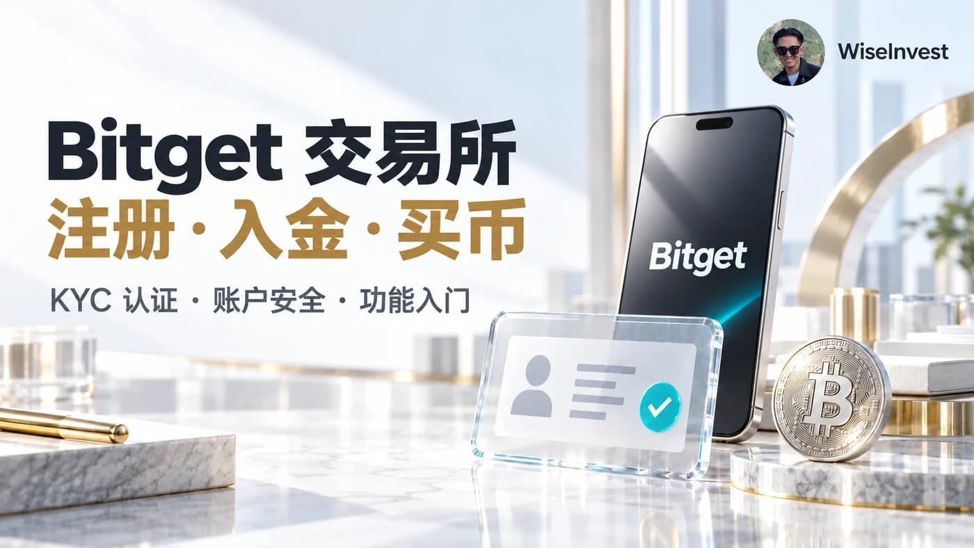 Bitget 交易所:注册 · 入金 · 买币,KYC 认证 · 账户安全 · 功能入门