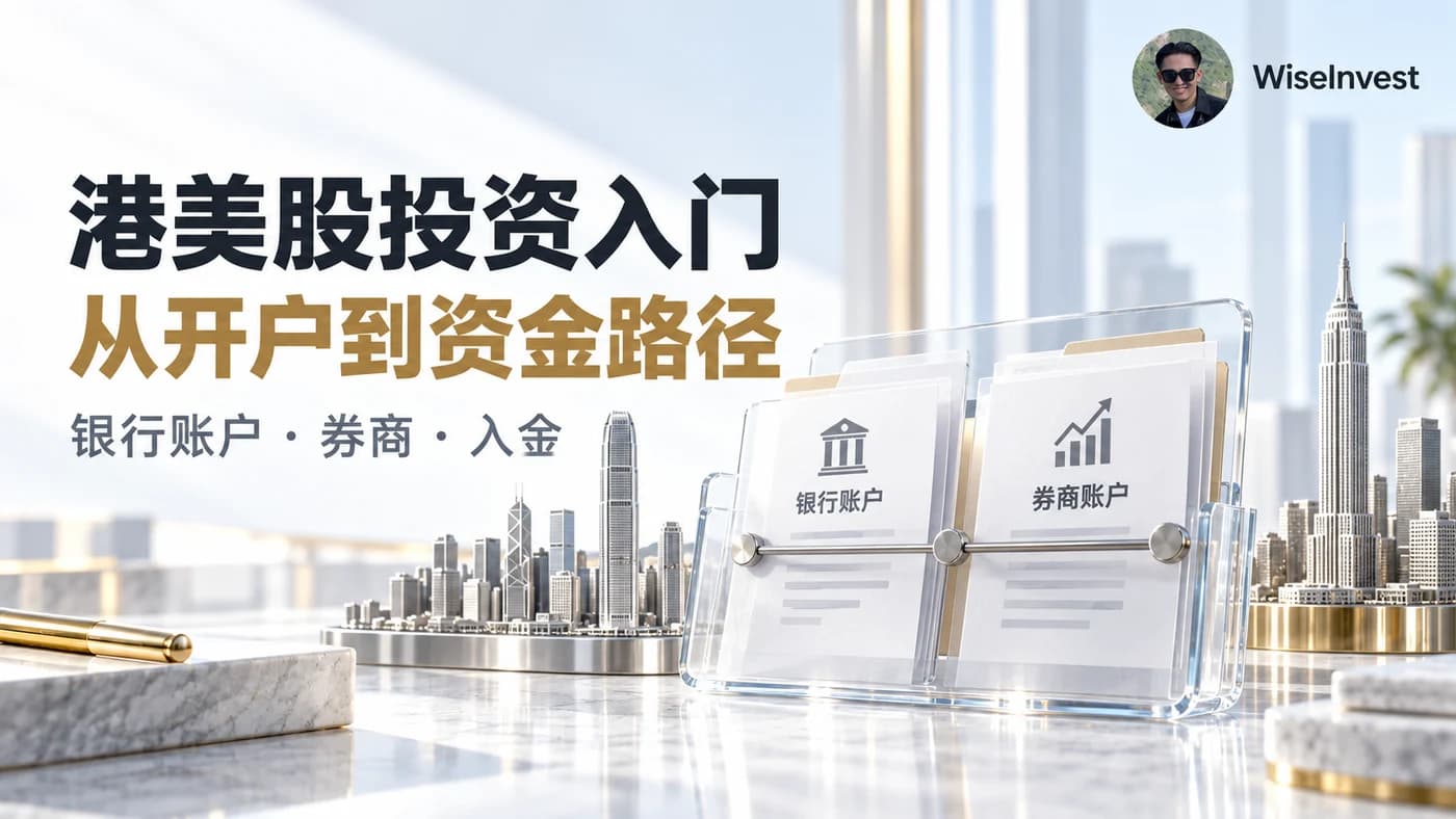 港美股投资入门:从开户到资金路径,银行账户 · 券商 · 入金
