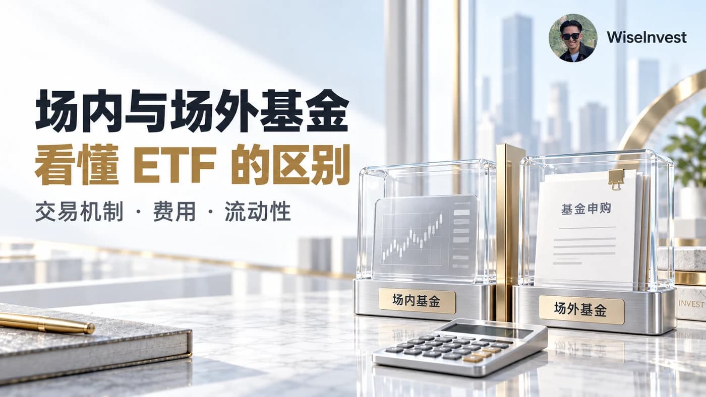 场内与场外基金:看懂 ETF 的区别,交易机制 · 费用 · 流动性