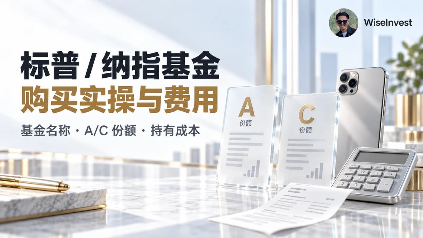 标普 / 纳指基金:购买实操与费用,基金名称 · A/C 份额 · 持有成本