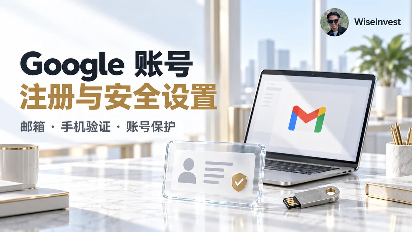 Google 账号:注册与安全设置,邮箱 · 手机验证 · 账号保护